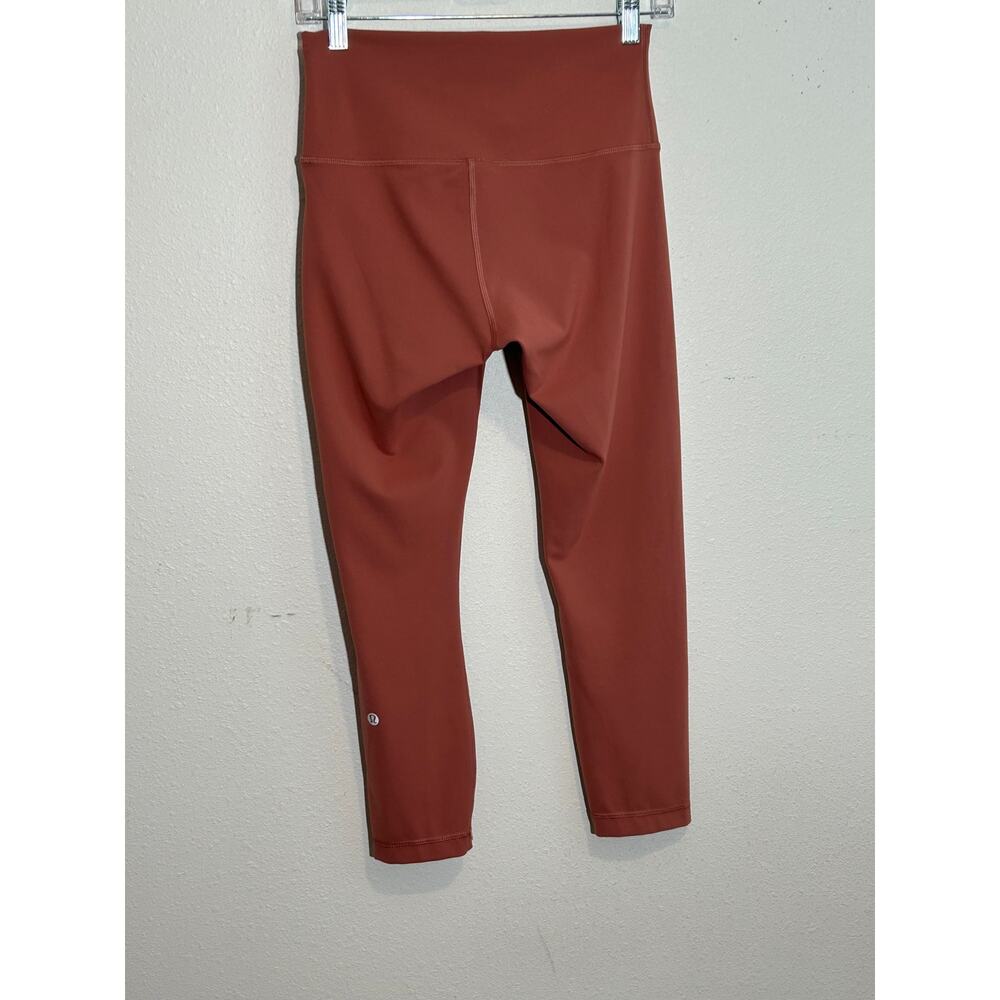 Lululemon Wunder Train Contour Fit High-Rise Crop  Terracotta Size 4-6 - Picture 2 of 2